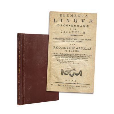 Gheorghe Șincai, Elementa Linguae Daco-Romanae, Buda, 1805 - Piesă rară