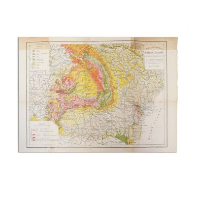 Harta geologică a României Mari, cca. 1930