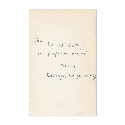Mircea Eliade, Fragments d'un jurnal, 1972, 3 volume, cu dedicație