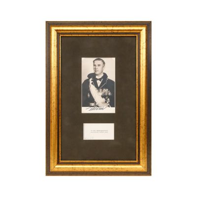 Teofil Gh. Sidorovici, fotografie semnată olograf + carte de vizită