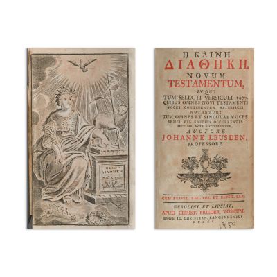 Johannes Leusden, Noul Testament, 1750, volum din patrimoniul fam. Ghica