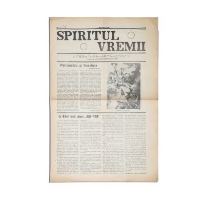 Publicația „Spiritul Vremii”, Anul I, Nr. 1, 1 aprilie 1934