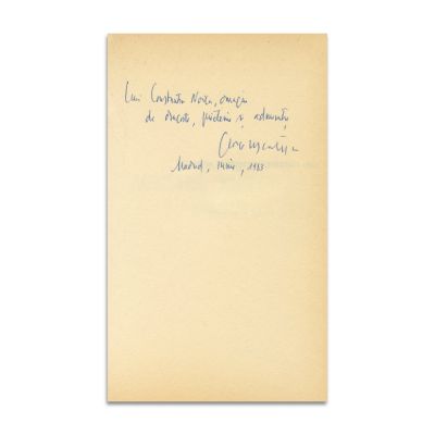 George Uscătescu, Augustin Nietzsche Kierkegaard, cu dedicație + scrisoare către Constantin Noica