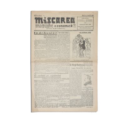 Publicația „Mișcarea Economică”, Anul I, Nr. 1, 17 martie 1929