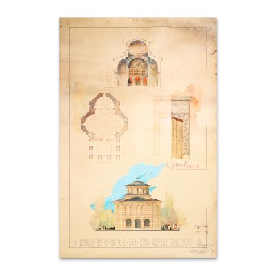 Proiectul unei biserici, arhitect Stanislav Bortnovski, 1939