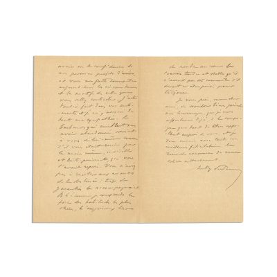 Sully Prudhomme, scrisoare olografă, 1896