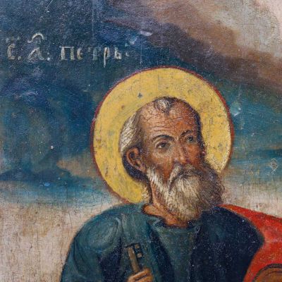 Icoană Sfinții Apostoli Petru și Pavel, secolul al XIX-lea