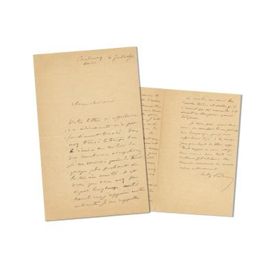 Sully Prudhomme, scrisoare olografă, 1896