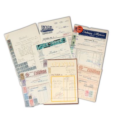 Colecție de șapte facturi pe numele Corneliei Anghelescu, 1938-1941