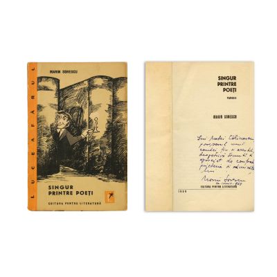 Marin Sorescu, Singur printre poeți, 1964, cu dedicație pentru Matei Călinescu