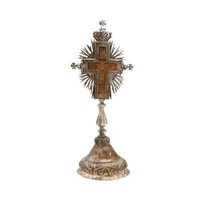 Crucifix de masă din argint, cca. 1860