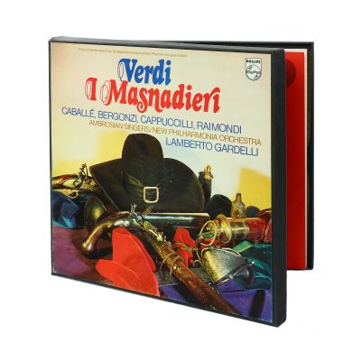 Giuseppe Verdi, I Masnadieri, 3 discuri LP + pliant cu autograful lui Montserrat Caballé