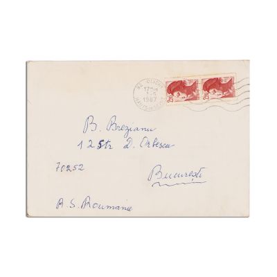 Colomba Voronca, scrisoare pentru Barbu Brezianu, 7 mai 1987