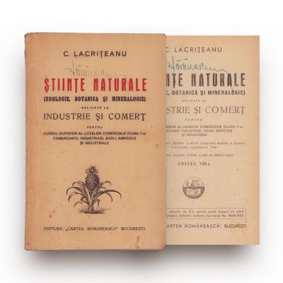 C. Lacrițeanu, Științele naturale aplicate la industrie și comerț, 1946 