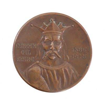 Mircea cel Bătrân, medalie din bronz, Societatea Numismatică Română