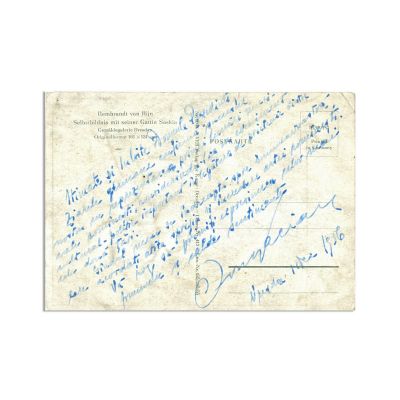 Ion Dacian, carte poștală către Matei Socor, 1956