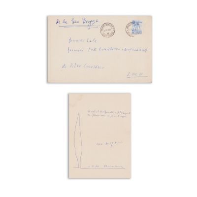 Geo Bogza, pictopoezie pentru Zoe Dumitrescu-Bușulenga, decembrie 1970