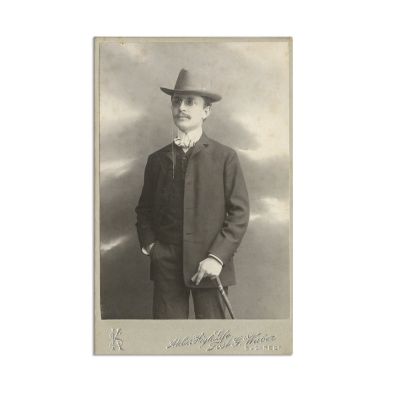 Alexandru Macedonski, două fotografii de epocă, cca. 1870, ateliere W. Oppelt și HyghLife