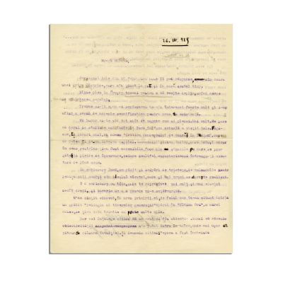 Petru Comarnescu, scrisoare pentru Mircea Eliade, 26 martie 1929
