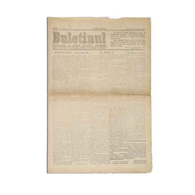 Publicația „Buletinul”, Anul I, Nr. 1, 25 august 1932
