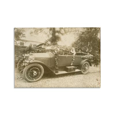 Bătaia cu flori de la șosea, fotografie de epocă, cca. 1923