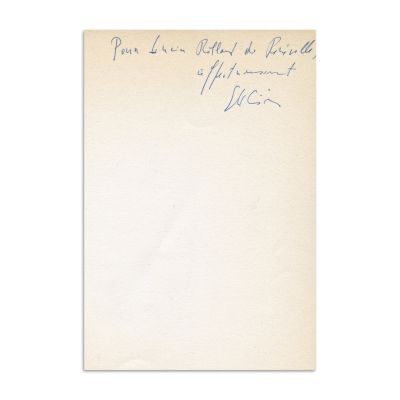 Emil Cioran, Écartèlement, 1979, cu dedicație