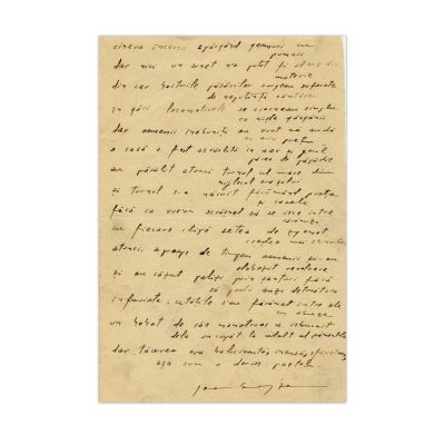 Geo Bogza, manuscrisul Tăcerea Deslănțuită, din colecția lui Sașa Pană