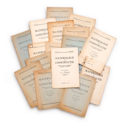 Publicația „Materiale de Construcție”, Anul I + II, 1941-1942, 21 numere