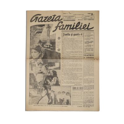 Publicația „Gazeta familiei”, Anul I, Nr. 1, 18 martie 1941