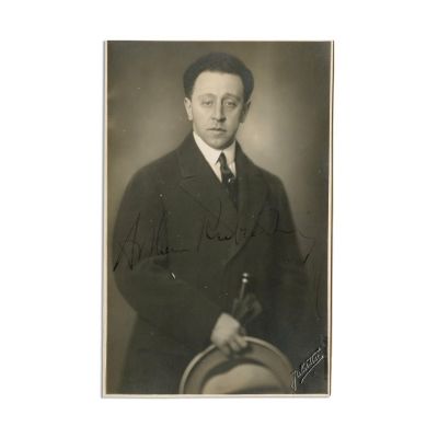Arthur Rubinstein, Maria Cebotari, Gheorghe Folescu, 3 fotografii semnate olograf