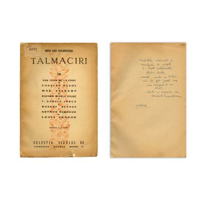 Miron Radu Paraschivescu, Tălmăciri, 1946, cu dedicație pentru Ștefan Voitec