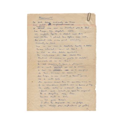 Gheorghe Dinu (Stephan Roll), trei poezii manuscris