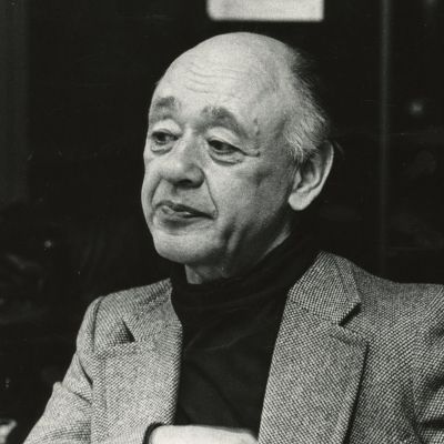 Eugen Ionescu, fotografie de presă + bilet olograf cu dedicație