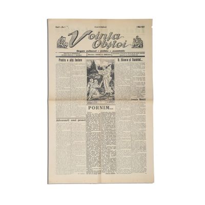 Publicația „Voința Obștei”, Anul I, Nr. 1, 1 mai 1937
