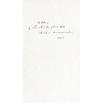 Cesar Bolliac, Monastirile din România, ex-libris și semnătură Dimitrie I. Ghica