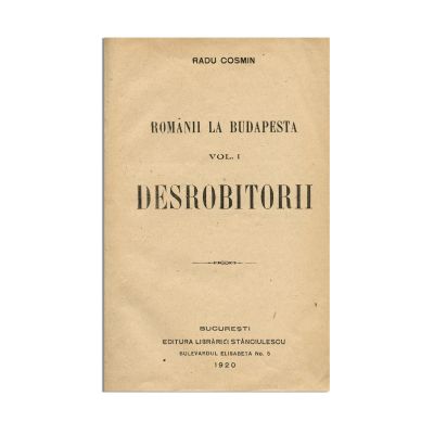 Radu Cosmin, Românii la Budapesta, 1920, două volume colligate