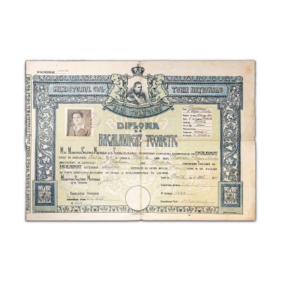 Boerescu Cezar-Nicolae, diplomă de bacalaureat teoretic, 1945