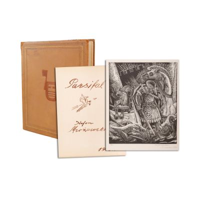 Stefan Mrożewski, Parsifal, 1933, mapă cu 12 xilogravuri 