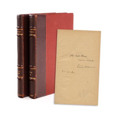 Liviu Rebreanu, Ion, două volume, 1920, cu dedicație olografă și cu ex-librisul lui Radu Cluceru