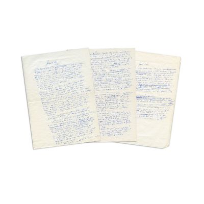 Constantin Noica, Jurnal XII, manuscris de 3 pagini