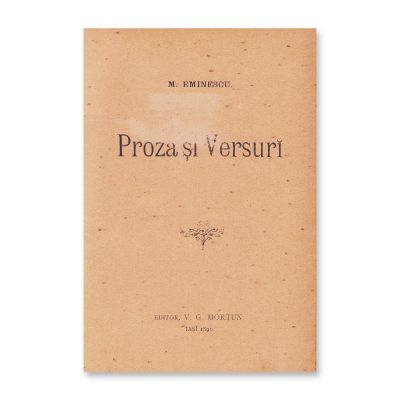 M. Eminescu, Proză și versuri, 1890, editat de V. G. Morțun