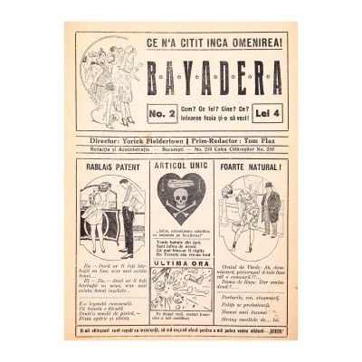 Revista Bayadera, Nr. 1 și Nr. 2 
