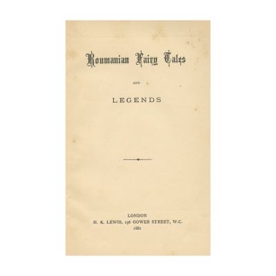 Roumanian Fairy Tales and Legends, cu semnătura reginei Elisabeta 