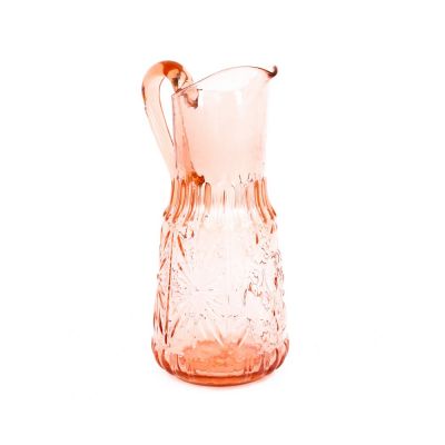 Set carafă și 4 pahare din sticlă cu suveranii României