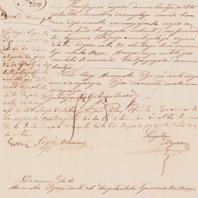 Dispoziție privind amânarea unei pricini de divorț, 1863