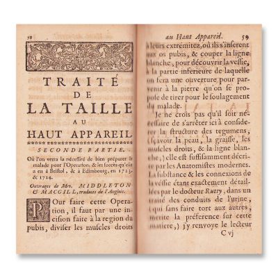 Sauveur François Morand, Tratat privind operația de extracție a calculilor urinari prin incizie superioară, 1728 