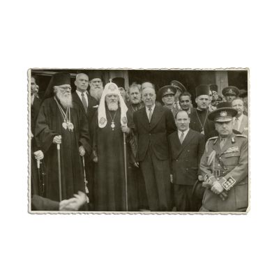 Vizita în România a Patriarhului Alexei I al Moscovei, fotografie de epocă, 1947 