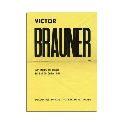 Victor Brauner, broșură de expoziție, 1958