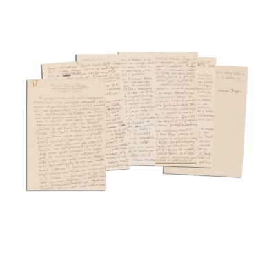 Lucian Blaga, „Rainer Maria Rilke”, eseu manuscris expediat Rodicăi Daniello