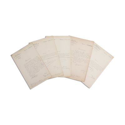 Ministerul Afacerilor Străine, 9 documente semnate de D. A. Sturdza, Ion Lahovary, Ioan Constantin Filitti, Al. Djuvara și Iacob Lahovary, 1898-1912